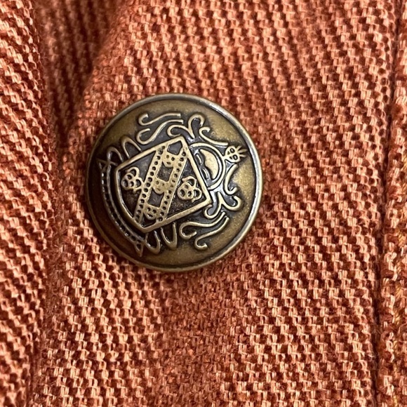 16. Free People Throwback Corduroy Military Lace Bell Sleeve Jacket Blazer - Picture 5 of 16